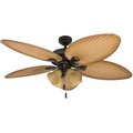 Honeywell Ceiling Fans Palm Valley, 52 in. Indoor/Outdoor Ceiling Fan with Four Lights, Bronze Tropical 50506-40